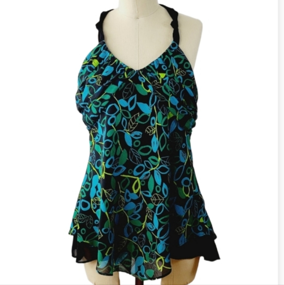 Mixit Tankini Top/Swim Sz L